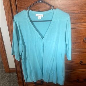 Coldwater Creek Light Blue Cardigan